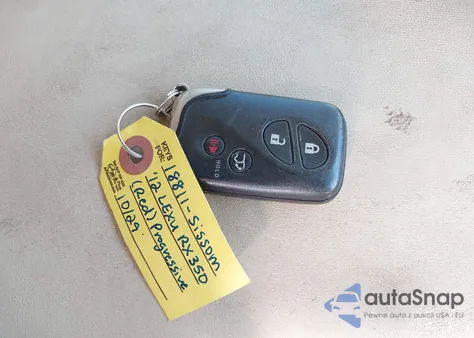 2012 Lexus Rx 350 from USA, damaged, VIN 2T2ZK1BA5CC086442